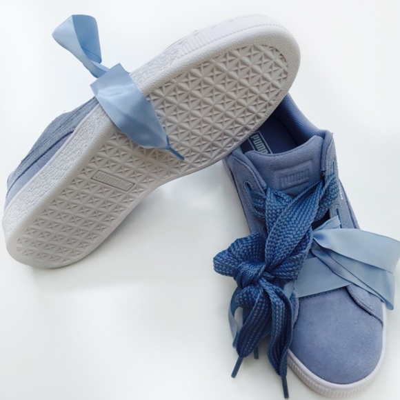 NWOB Puma Suede Heart in cornflower blue - Picture 6 of 8